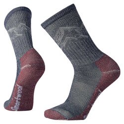 Smartwool Classic Hike Light Cushion Mountain Pattern Crew Sock Men's in Deep Navy